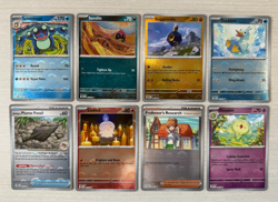 Lot of 8 Pokeball Pattern Halo Cards TCG - Black Bolt White Flare NM - Image 1