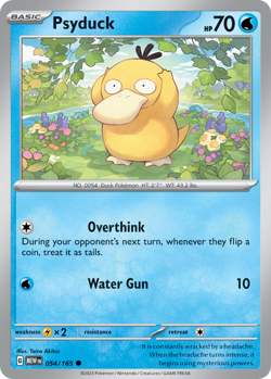 Psyduck 54/165 Common | 151 | Pokemon Card - Image 1