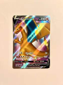 Charizard V SWSH050 Sword & Shield Black Star Promo Full Art Holo Pokemon TCG - Image 1