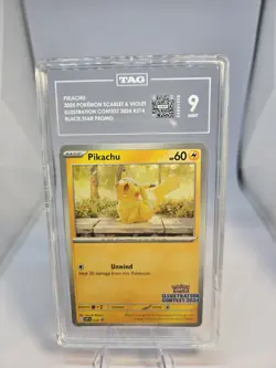 (1) Pikachu Pokemon Sc & Vio Illust. Contest 2024 #214 TAG 9 Buy More Save More! - Image 1