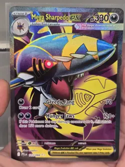 Pokemon TCG ME02: Phantasmal Flames 113/094 UR Mega Sharpedo ex NM - Image 1