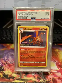 2020 Pokemon BSP Promo Vivid Voltage #66 PSA Mint 9 - Prerelease - CHARIZARD - Image 1