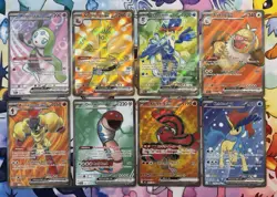 Pokemon Textured Full Art Holo Lot Of 8 NM Inc. Gholdengo - Image 1