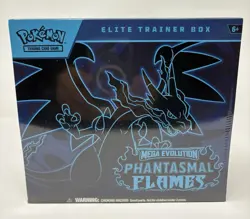 POKEMON Mega Evolution- Phantasmal Flames Elite Trainer Box, Sealed Box - Image 1