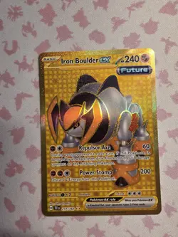 Pokemon Iron Boulder EX 217/162 SV05 Temporal Forces Hyper Rare Holo 240HP EX - Image 1