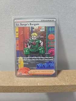 Pokemon TCG Lt. Surge's Bargain 185/132 Ultra Rare Mint - Image 1