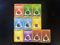 1996 Pokemon TCG Japanese Energy Fire Lightning Water Fighting Lot*10 OC83 - Image 1