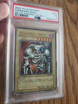2002 Yu-Gi-Oh! MRD-003 Summoned Skull Ultra Rare Metal Raiders 1st Ed. PSA 5 EX - Image 2