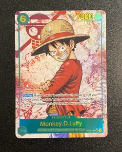 Monkey D. Luffy OP13-118 SEC Alt Art One Piece Carrying On His Will English Foil - Image 1