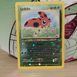 Pokemon TCG Ledyba Southern Islands 07/18 Reverse Holo Promo 40HP Card 2001 - Image 1