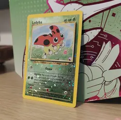 Pokemon TCG Ledyba Southern Islands 07/18 Reverse Holo Promo 40HP Card 2001 - Image 2