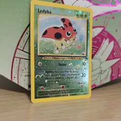 Pokemon TCG Ledyba Southern Islands 07/18 Reverse Holo Promo 40HP Card 2001 - Image 3