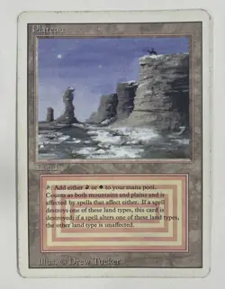 Plateau Revised HP Heavy Play MTG Magic The Gathering - Image 1