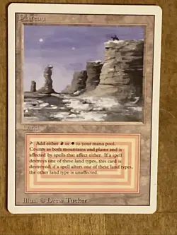 Plateau Rare Revised 3rd Edition MTG Magic the Gathering Card - Image 1