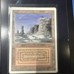 Magic: The Gathering Revised Edition Plateau SUPER Clean lp - Image 1