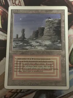 Plateau Revised Edition Dual Land Magic: The Gathering LP CLEAN FRONT - Image 2