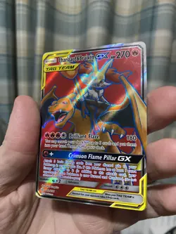 Charizard & Braixen GX 212/236 Cosmic Eclipse Full Art Ultra Rare Pokemon TCG NM - Image 2