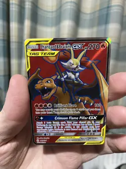 Charizard & Braixen GX 212/236 Cosmic Eclipse Full Art Ultra Rare Pokemon TCG NM - Image 5