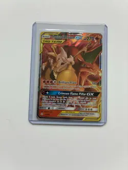 Pokemon TCG Charizard & Braixen GX 22/236 Sun & Moon-Cosmic Eclipse Tag Team - Image 1