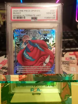 Buggy (051) (Manga) OP09-051 Emperors in the New World Foil PSA 10 - Image 1