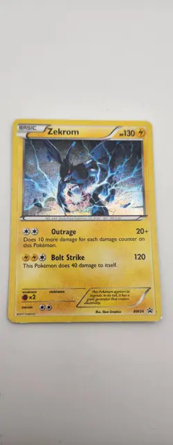 Pokemon TCG Card Zekrom BW24 Black Star Promo Holo LP/NM Pokemon Nintendo Rare - Image 2
