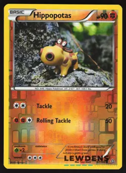 Hippopotas - 87/160 - Common Reverse Holo - Primal Clash - Pokemon Card - Image 1