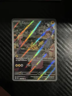 Pokemon Pikachu 173/165 SV151 AR Holo Card English Edition - Image 1