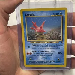 Corsola 37/75 Uncommon Neo Discovery Pokemon Card Vintage Vtg Pokemon TCG NM/MT - Image 1