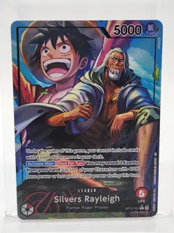 One Piece Silvers Rayleigh OP12-001 L Alt Art Legacy of the Master No Reserve - Image 1