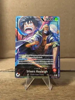 Silvers Rayleigh OP12-001 Alt Art L Legacy Of The Master One Piece Card Game ENG - Image 1