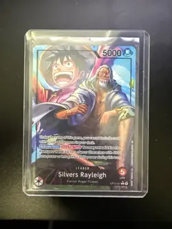 Silvers Rayleigh OP12-001 Alt Art L Legacy Of The Master One Piece Card Game ENG - Image 1