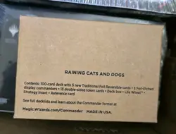 Secret Lair Drop - Raining Cats and Dogs Commander Deck - Factory Sealed - Image 3