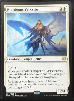 Righteous Valkyrie 024 Kaldheim regular NM - Image 1