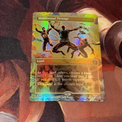 Multiversal Passage X1 Mtg Spider-man Spider-Man Nm Foil Borderless - Image 1