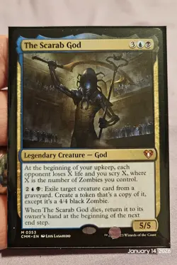 🔥 MTG - The Scarab God - Commander Masters CMM #353 Mythic NM 🔥 - Image 1