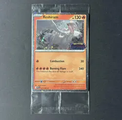 Pokemon TCG Reshiram 017/094 ME02: Phantasmal Flames Promo Card SHIPS FAST! - Image 1