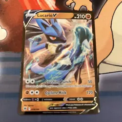 Pokemon Lucario V 078/189 Astral Radiance SWSH Holo Rare Full Art Card - Image 1