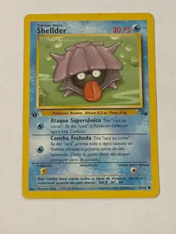 Shellder - Fossil 54/62 1st Edition MP - Pokemon - Image 1