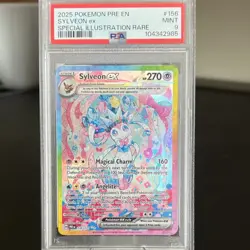 Pokemon Sylveon ex 156/131 Prismatic Evolutions Special Illustration Rare PSA 9 - Image 1