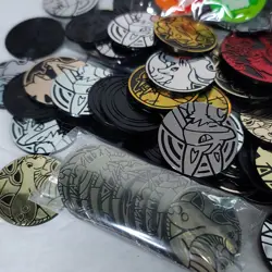 Lot Of 30 Official Pokemon TCG Coins Random Set Of 30 Various Sizes - Image 4
