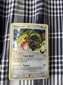 Pokemon Platinum Supreme Victors Rayquaza C Holo 8/147 Damaged - Image 1