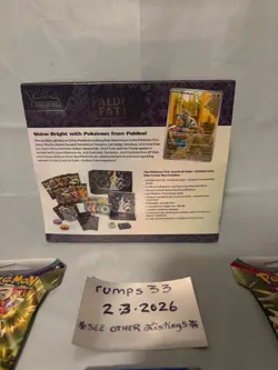 Pokemon Paldean Fates ETB Elite Trainer Box New Factory Sealed + Boosters - Image 4