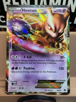 Pokemon TCG Mewtwo EX Ultra Rare Next Destinies 54/99 LP - Image 3