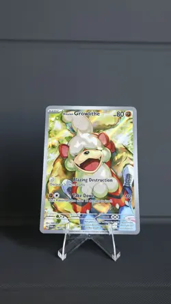 Pokemon TCG Hisuian Growlithe 181/167 Illustration Rare Twilight Masquerade SV06 - Image 1