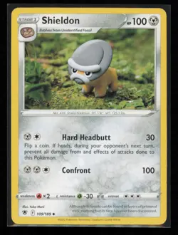 Shieldon 109/189 Pokemon Astral Radiance Uncommon Near Mint - Image 1