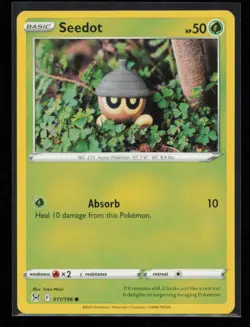 Seedot 011/196 Pokemon Lost Origin Common Near Mint - Image 1