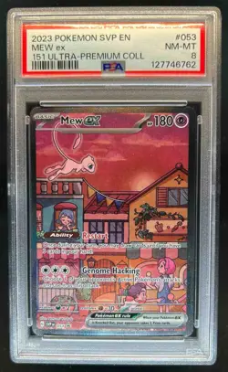 2023-25 Pokemon SV Black Star Promos SVP EN Mew ex #053 PSA 8 - Image 1