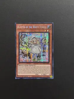 2025 YUGIOH MP25 1ST ED SECRET RARE ELZETTE OF THE WHITE FOREST NM - Image 1