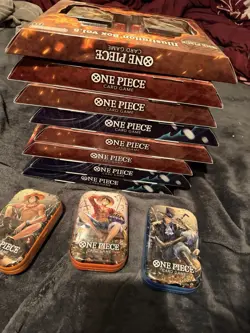 One piece op-13 Illustration Box Volume 5 (5) Volume 6 (6) + 3 one piece Tins - Image 1