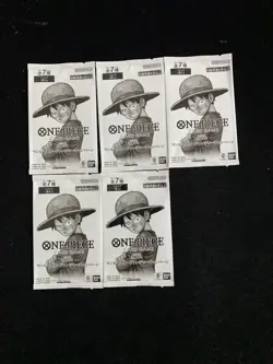 One Piece TCG JPN 3th Anniversary Treasure Campaign Sealed Packs Lot*5 #2 LU57 - Image 1